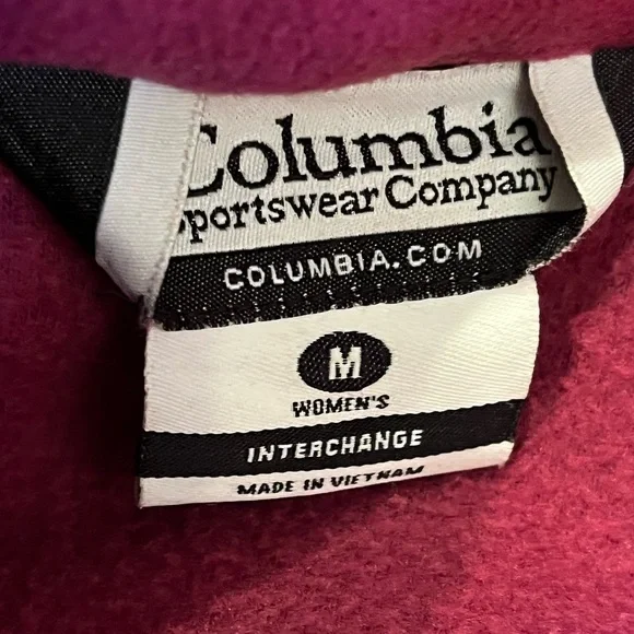 Columbia 3 in 1 Jacket Womens M Interchange Dual Layer Hooded Fleece Lined Coat - Picture 11 of 16
